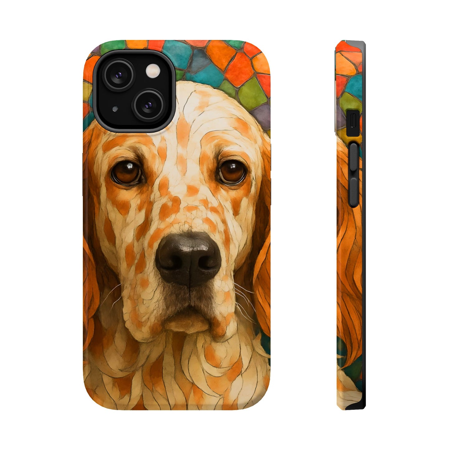 English Setter Mosaic Phone Case, Irish Setter, Dog Phone Case, iPhone Dog Case, Dog iPhone Case, Dog Lover Gift