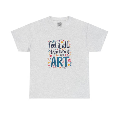 Enneagram 4 Feel, It Turn Into Art TShirt, Enneagram Type 4 Tee, Personality Types, Individualist Shirt, Self Growth, Enneagram4 Tee