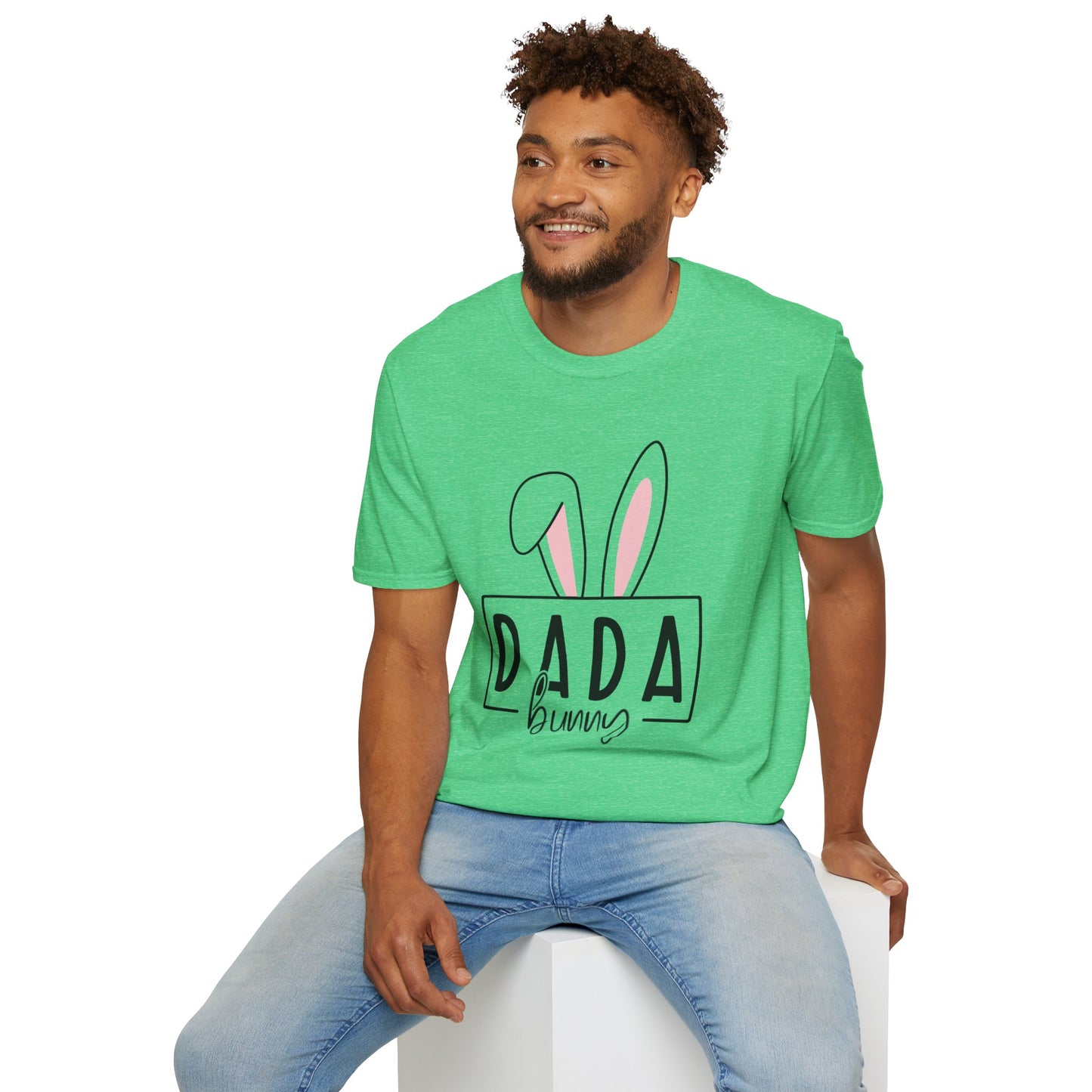 Dada Bunny Ears Unisex Softstyle T-Shirt - Cute Easter Apparel for Aunts