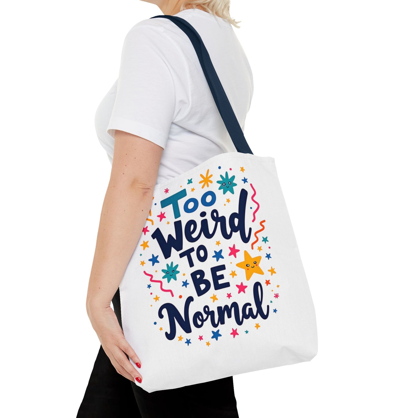 Enneagram Type 4 Tote Bag, To Weird to Be Normal, Personality Test, Enneagram Four, Self Growth Accessories