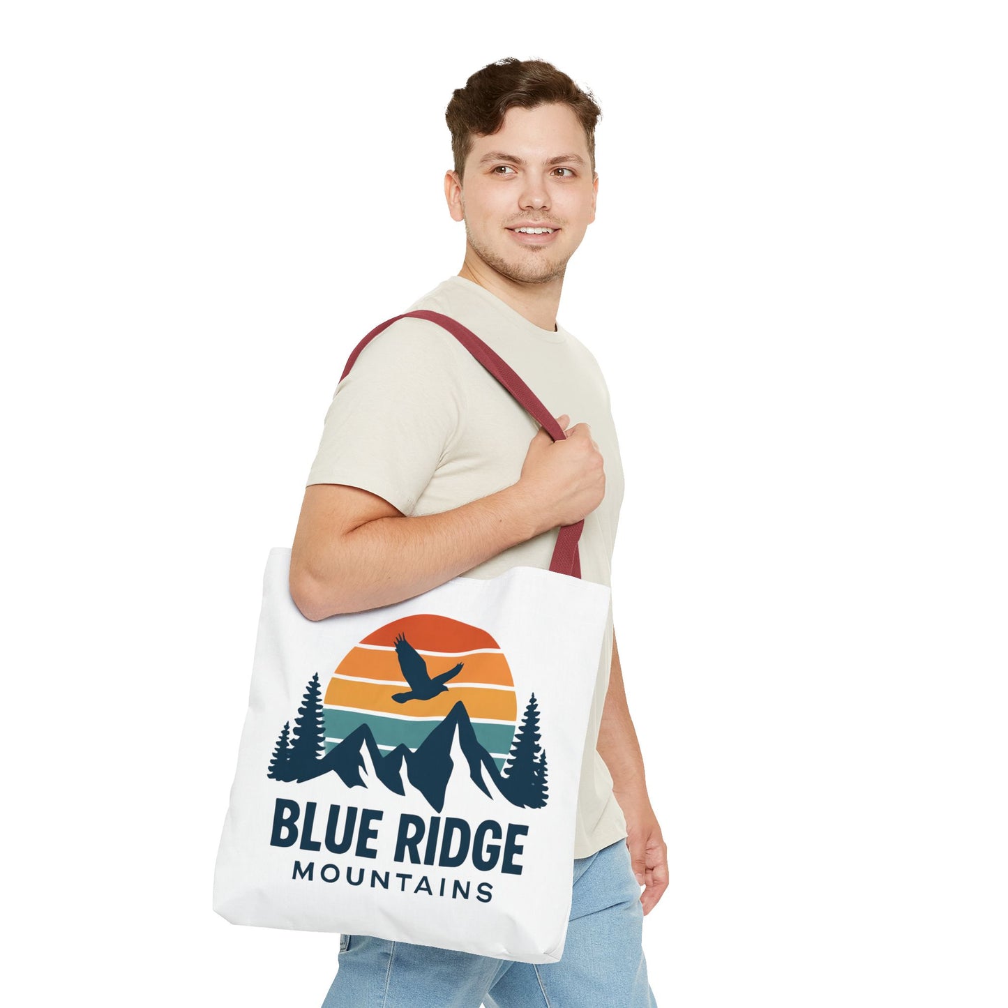 Blue Ridge Mountains Tote, Blue Ridge Parkway Bag, Appalachian Trail Tote, Smokey Mountains Gift, North Carolina Gift