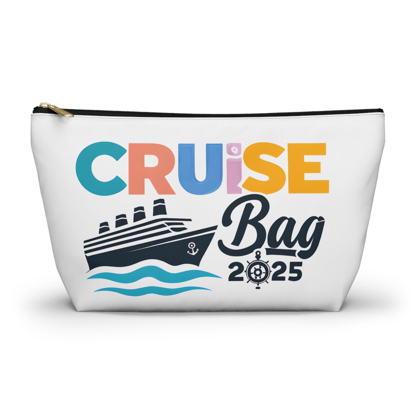 Cruise Accessory Pouch, Canvas Pouch, Nautical Theme, Travel Bag, Vacation Essentials, Beach Trip Bag, Gift for Travelers