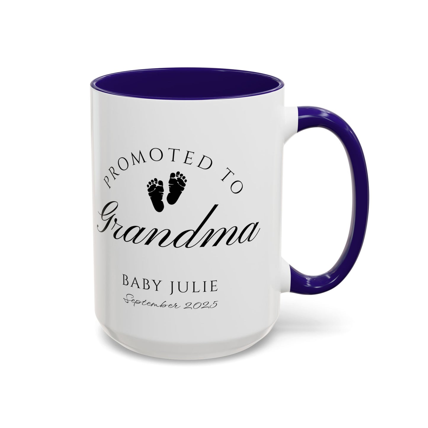Promoted to Grandma Mug, Pregnancy Announcement Coffee Cup, Baby Reveal Gift, New Grandparent Mug, Grandma to Be Gift, Custom Baby Announcement