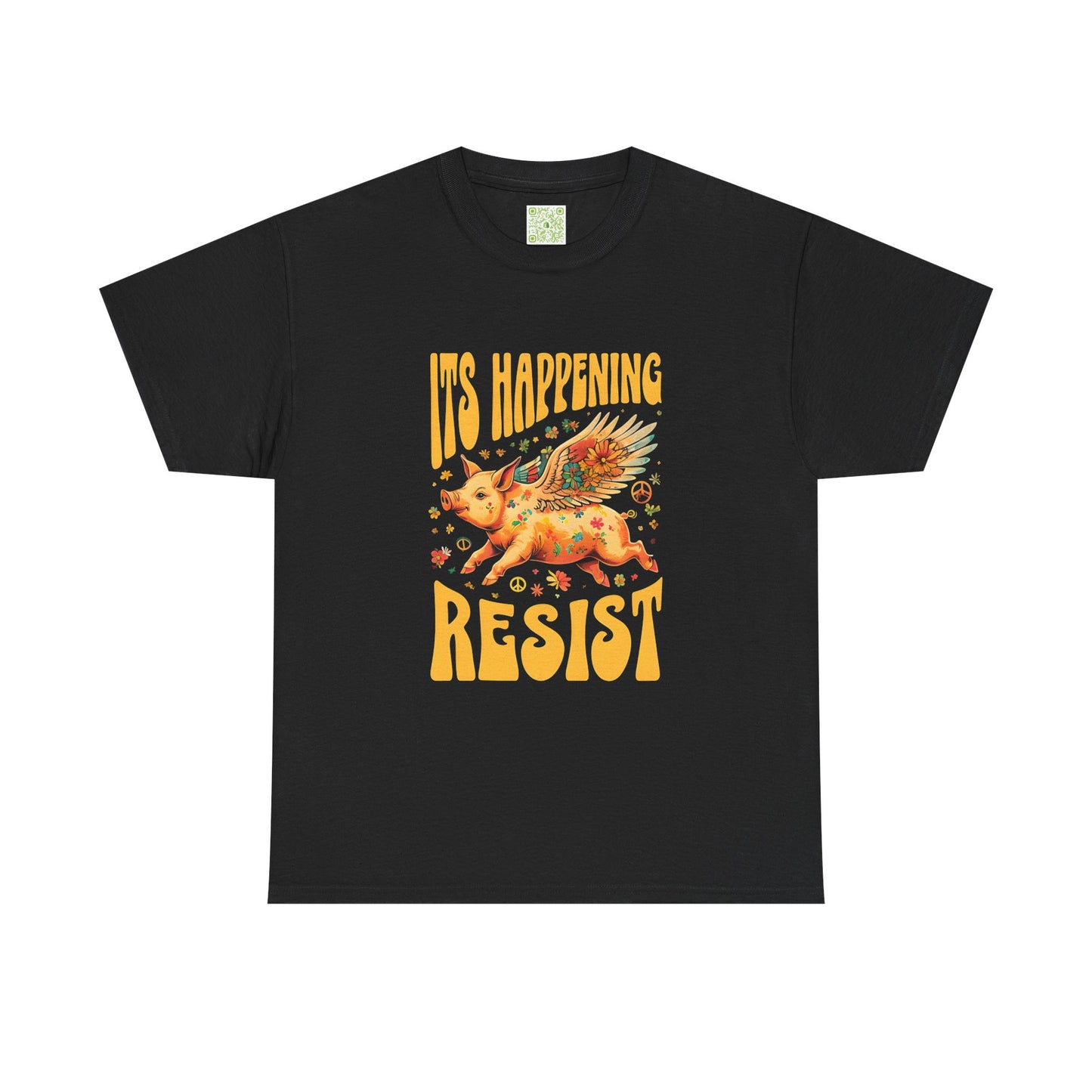 When Pigs Fly Resist Shirt, Flying Pig Tee, Pigs with Wings, Pig Lover Gift, Cute Pig Shirt, Pig Tshirt, Piglet