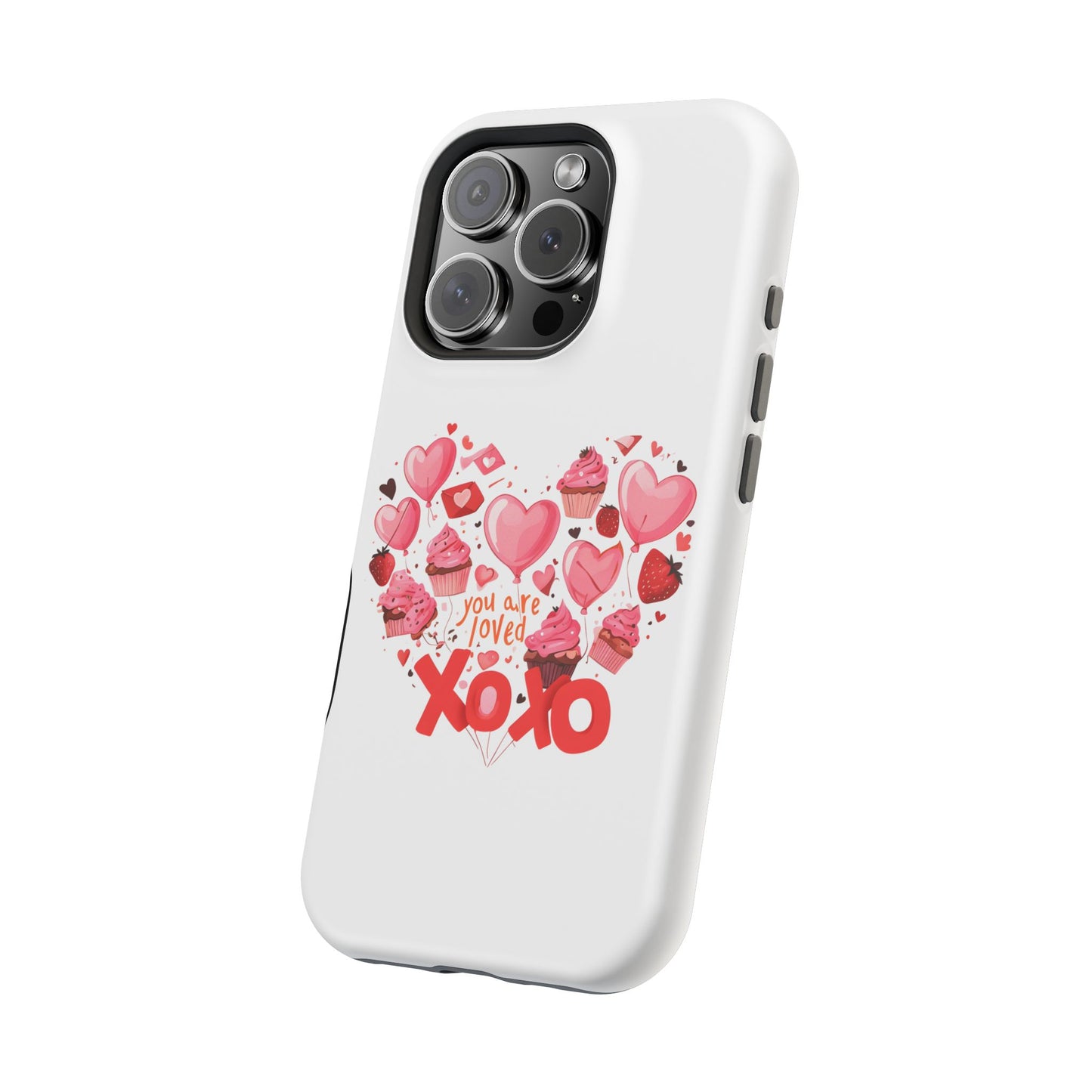 Valentine's Day Magnetic Tough Cases, Cute Phone Cover, Gift for Her, Love Heart Design, Personalizable Tech Accessory
