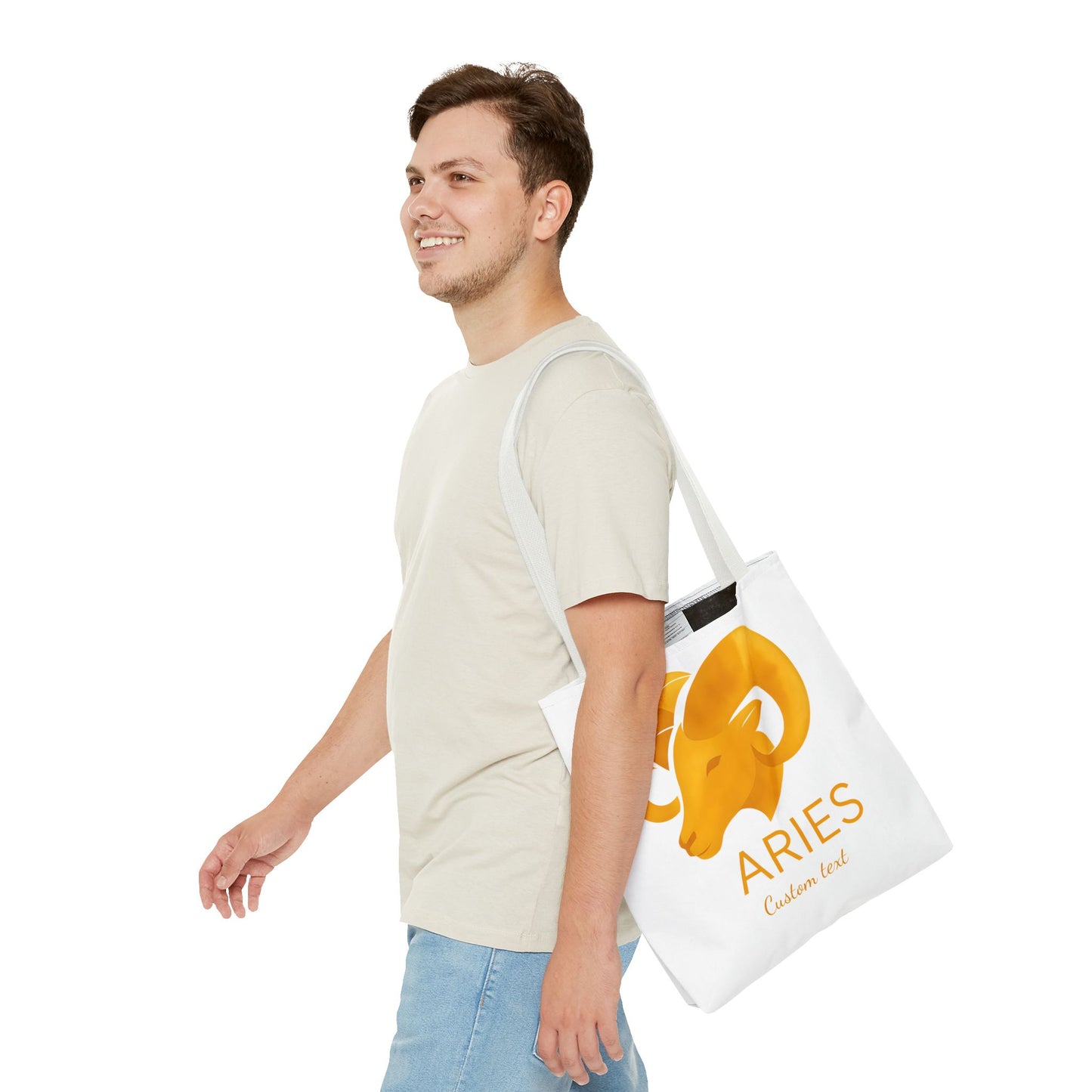 Aries Zodiac Personalized Tote Bag, Artistic Tote Bag, Astrology Bag, Unique Tote Bag, Aries Birthday Gift