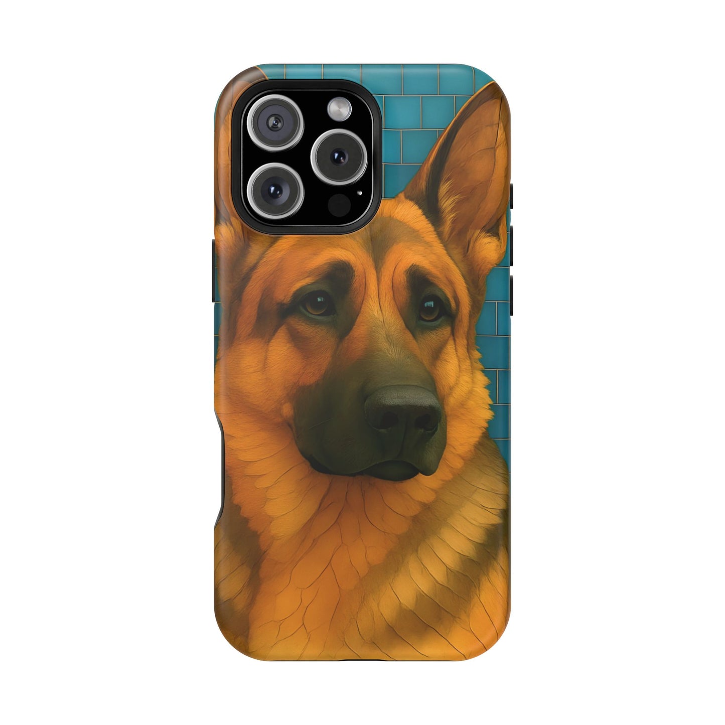 German Shepherd Mosaic Phone Case, German Shepherd Mom Gift, Dog Phone Case, Pet Gift, Dog Lover Present, iPhone Dog Case