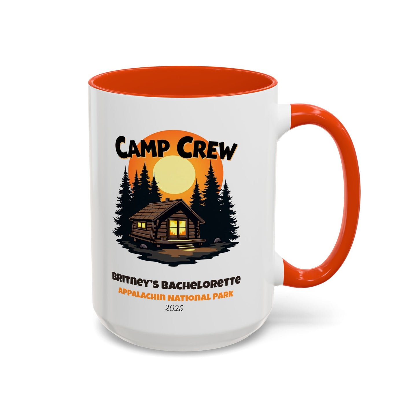 Camp Crew Accent Coffee Mug, Hen Party Favors, Camp Bachelorette, Bachelorette Cup, Girls Trip Gifts, Bride Tribe