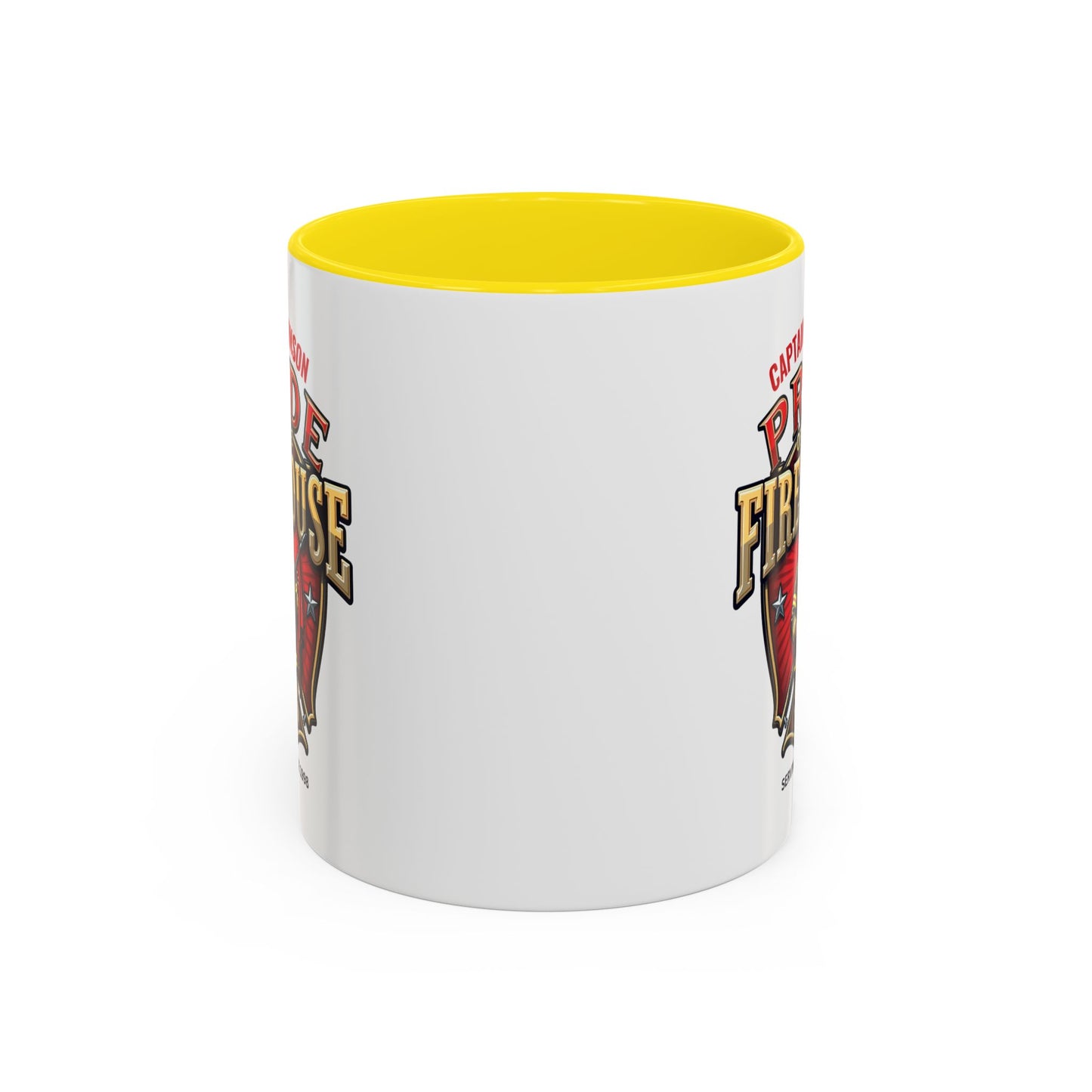 Personalized Pride of the Firehouse Shield Mug, Fire Department, Fire Fighter Gift, Firefighter Mug, Firefighter Dad Gift