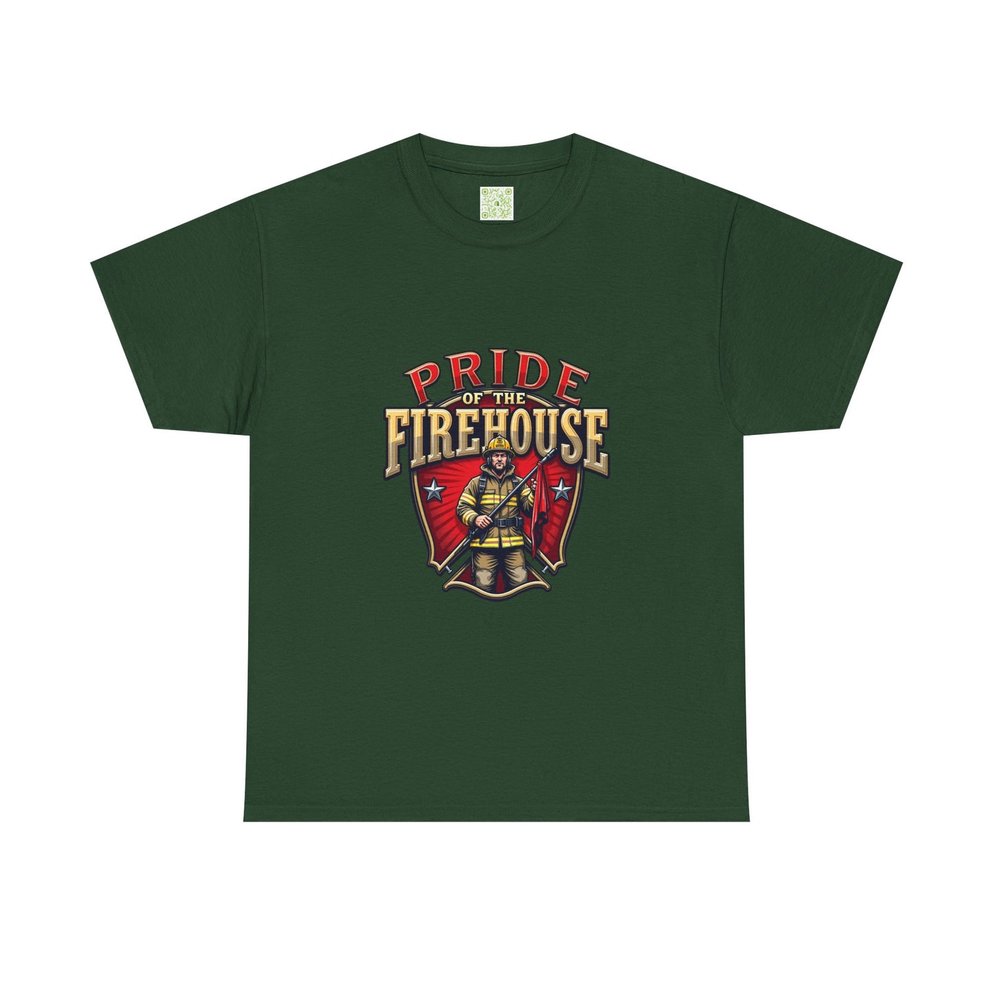 Fireman Shirt Pride of the Firehouse, Firewoman Tee, Firefighter Shirt, First Responder Gift, Fire Rescue, Thin Red Line