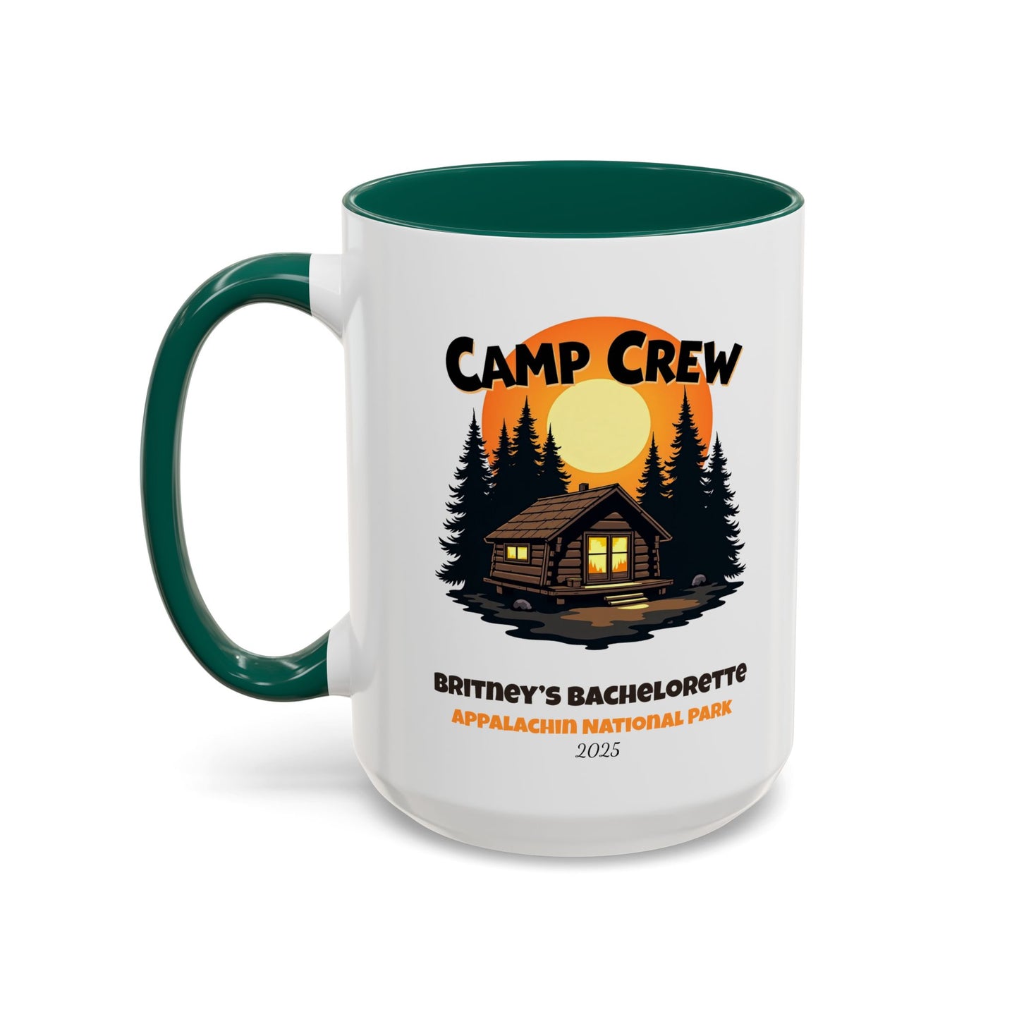 Camp Crew Accent Coffee Mug, Hen Party Favors, Camp Bachelorette, Bachelorette Cup, Girls Trip Gifts, Bride Tribe