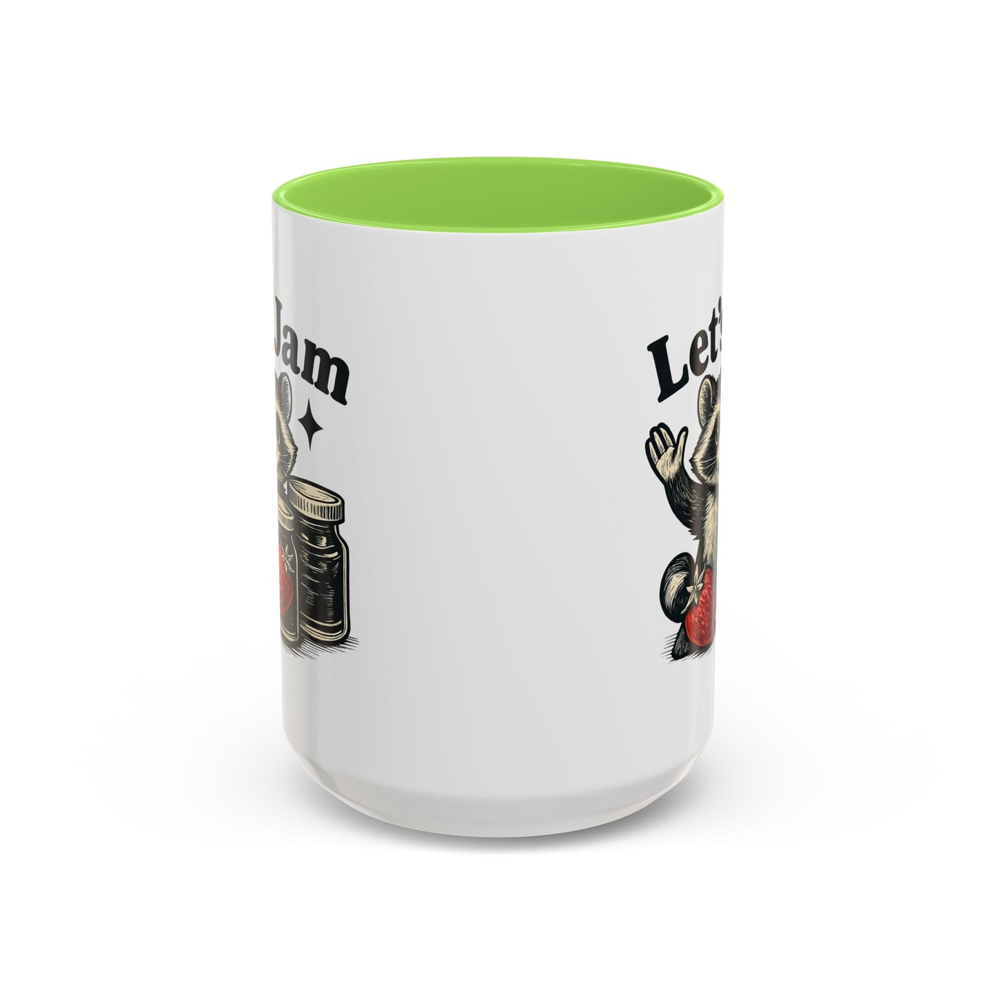 Racoon Mug, Racoon Gifts, Let's Jam Coffee Mug, Strawberry Mug, Cute Summer Mug, Raccoon Strawberry Mug, Funny Raccoon Mug, Trending Now