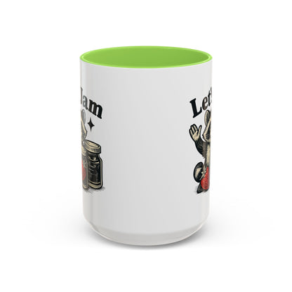 Racoon Mug, Racoon Gifts, Let's Jam Coffee Mug, Strawberry Mug, Cute Summer Mug, Raccoon Strawberry Mug, Funny Raccoon Mug, Trending Now