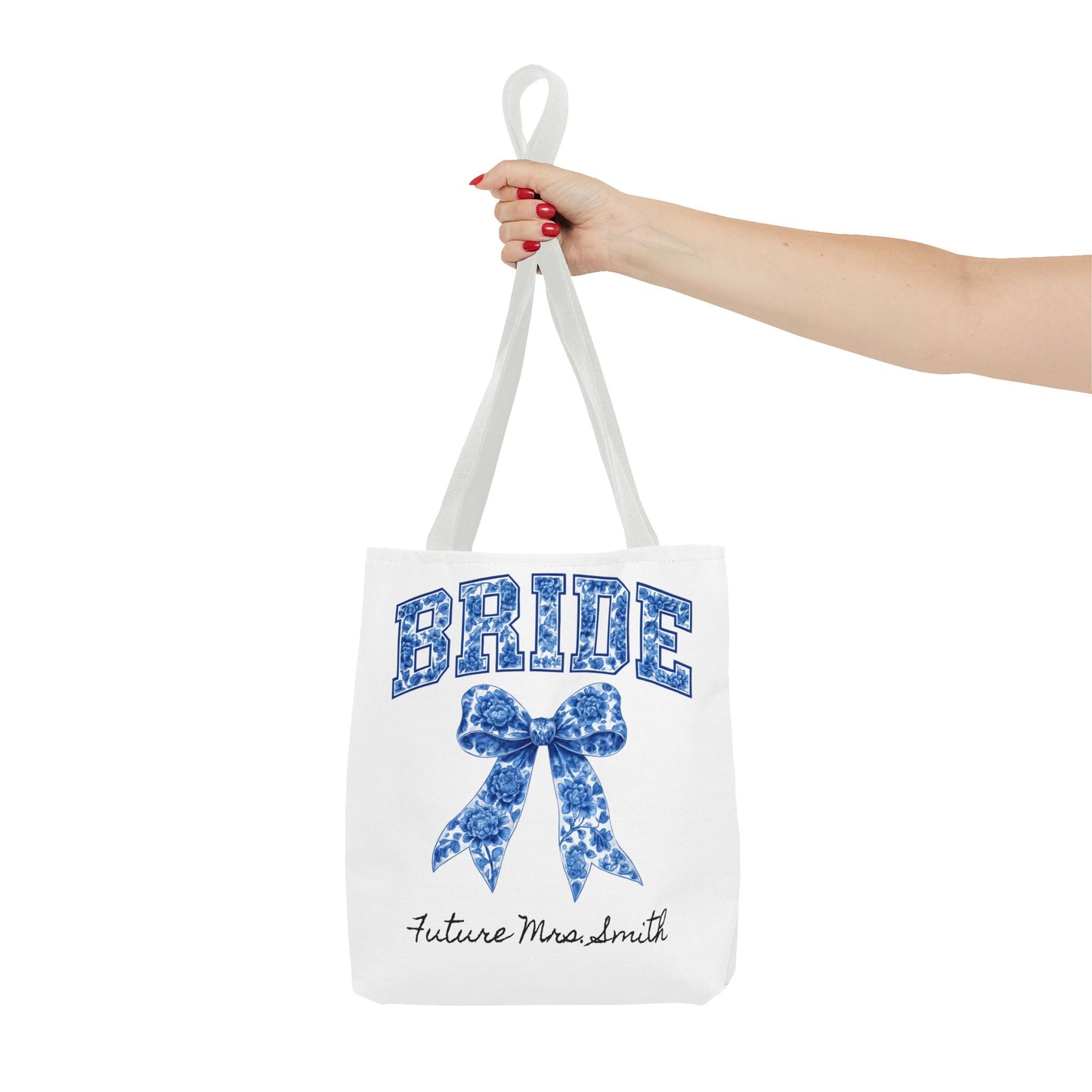 Bridal Tote Bag, Future Mrs. Smith Gift, Wedding Planning, Bride-to-Be Accessory, Personalized Bridal Shower Favor