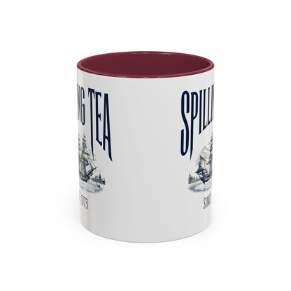 Spilling Tea Since 1773 Coffee Mug, Patriotic Coffee Mug, Funny Patriot Gift, American Freedom, Memorial Day