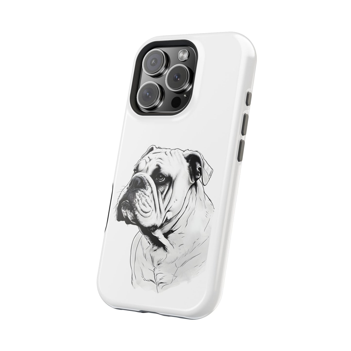 Bulldog Magnetic Tough Cases - Durable Phone Protection, Pet Lovers Gift, Animal Accessories, Unique Design, Personalized Tech