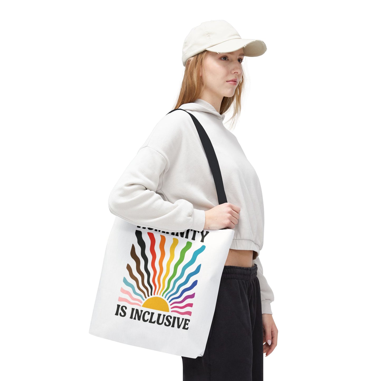 Humanity Is Inclusive Tote Bag, Pride Month Tote, LGBT Tote, Lesbian Tote, Equal Rights Tote, Trans Tote, Gift