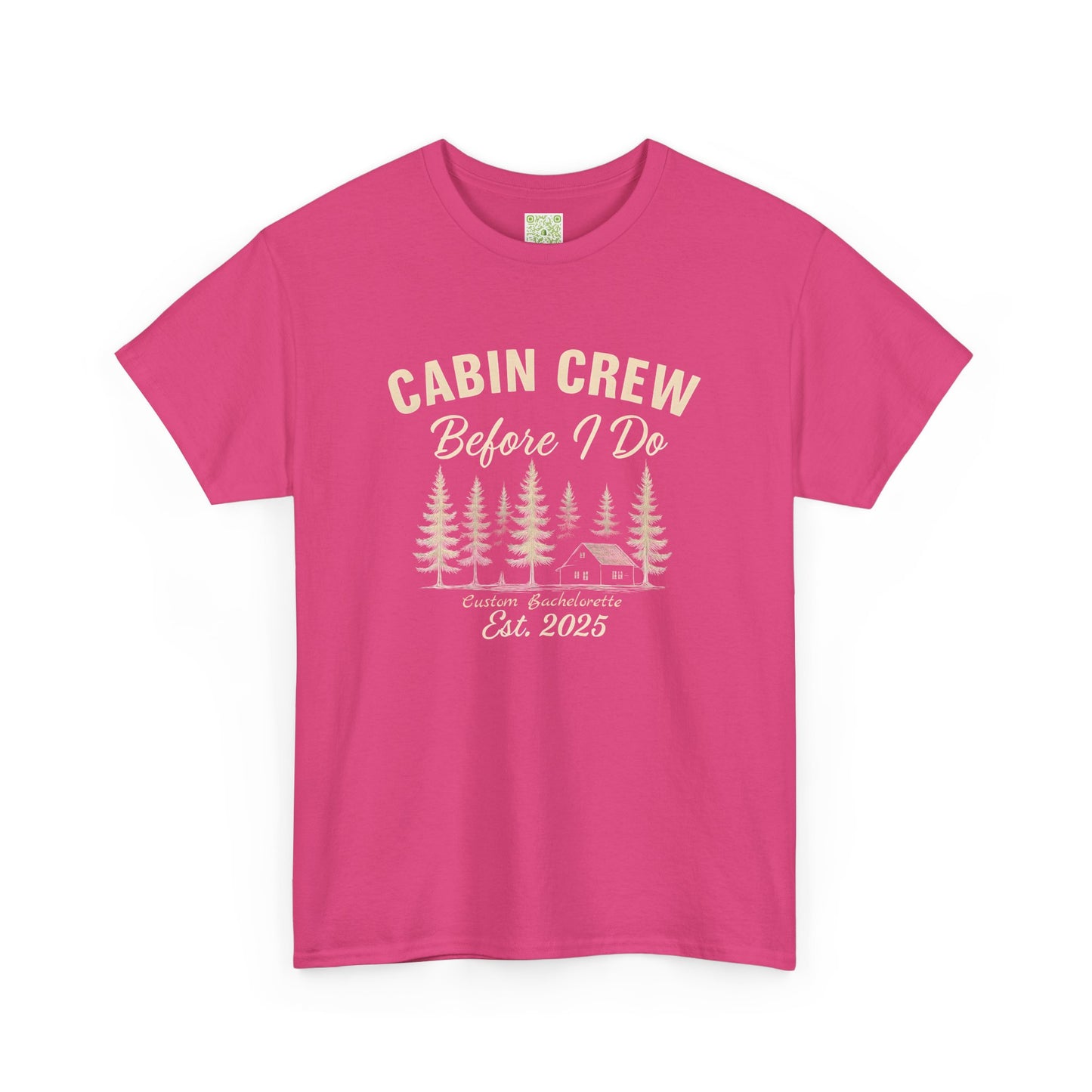 Bachelorette Cabin Crew Cotton Tee, Bachelorette Shirt, Camp Bachelorette, Bridesmaids Shirt, Mountain Bride Shirt