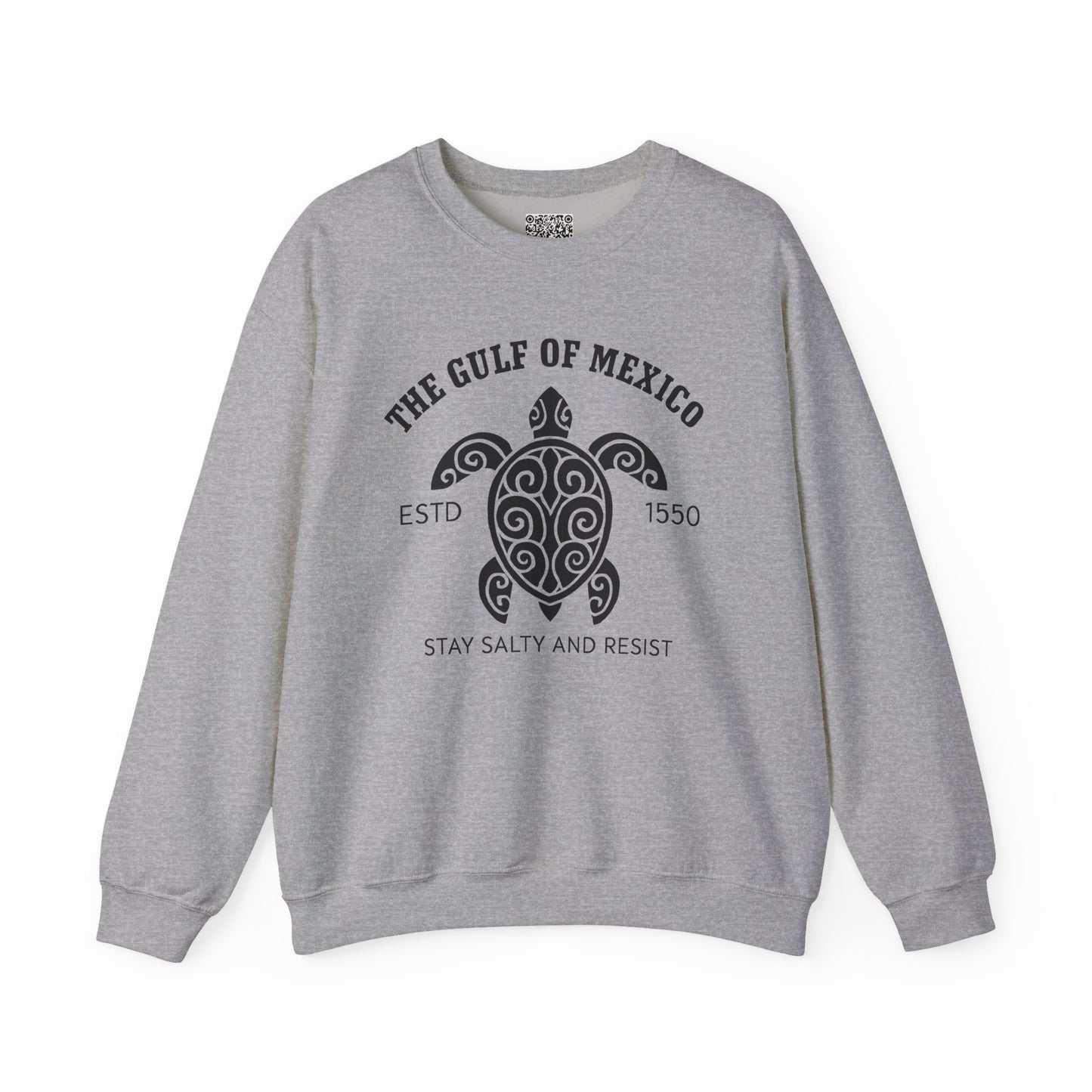 Gulf of Mexico Turtle Sweatshirt - Stay Salty and Resist