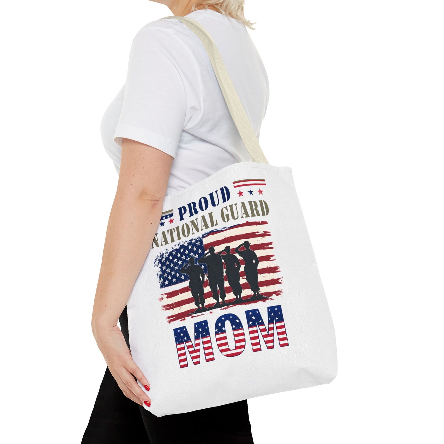 Proud National Guard Mom Tote Bag, Proud Army Mom, Marine Mom, Army Wife, Military Mom, Military Tote Bag, USA