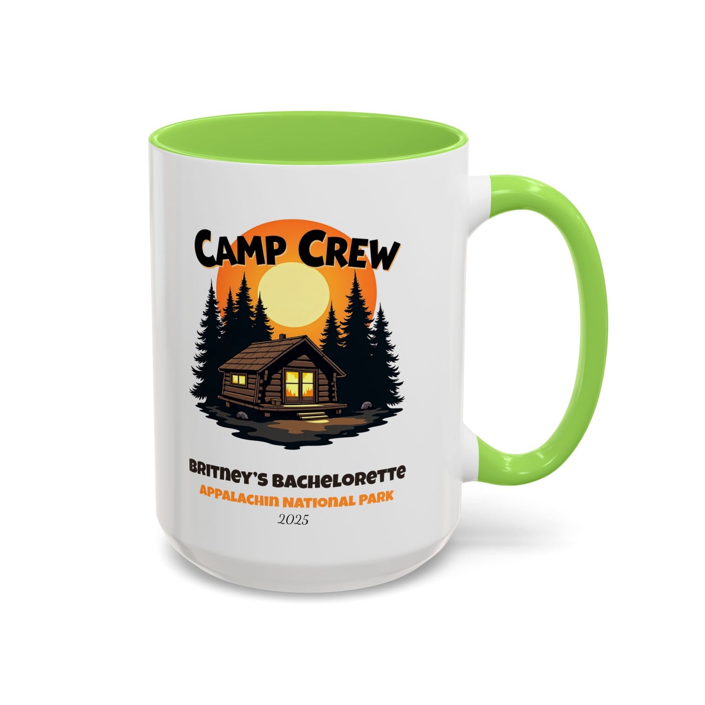 Camp Crew Accent Coffee Mug, Hen Party Favors, Camp Bachelorette, Bachelorette Cup, Girls Trip Gifts, Bride Tribe