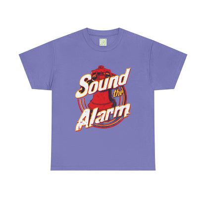 Sound the Alarm Firefighting Hero Tee , Bold Graphic Firefighter T-Shirt, Casual Everyday Wear, Unique Gift for Firefighting Fans
