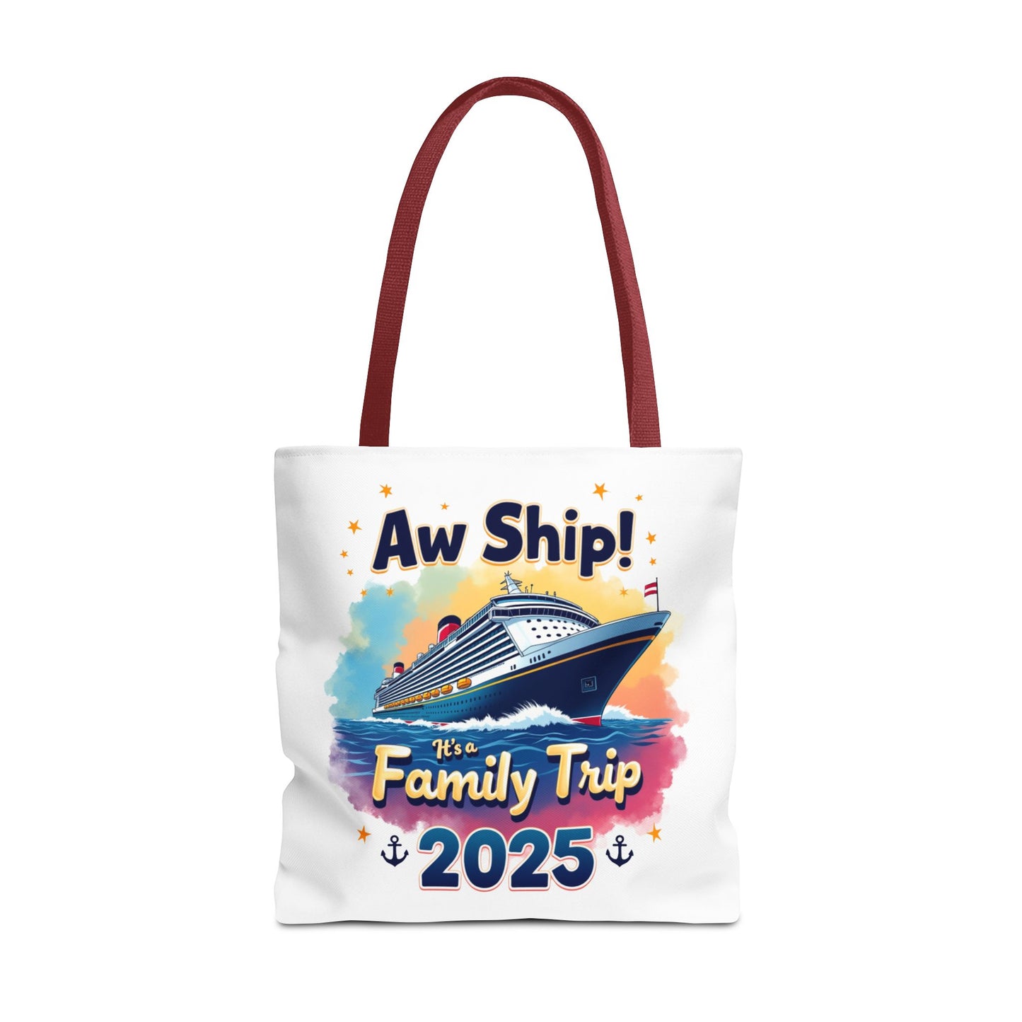 Aw Ship Family Cruise Tote Bag, Family Vacation 2025, Custom Travel Shirt, Cruise Squad 2025, Cruise Mode On, Cruise Life Shirt