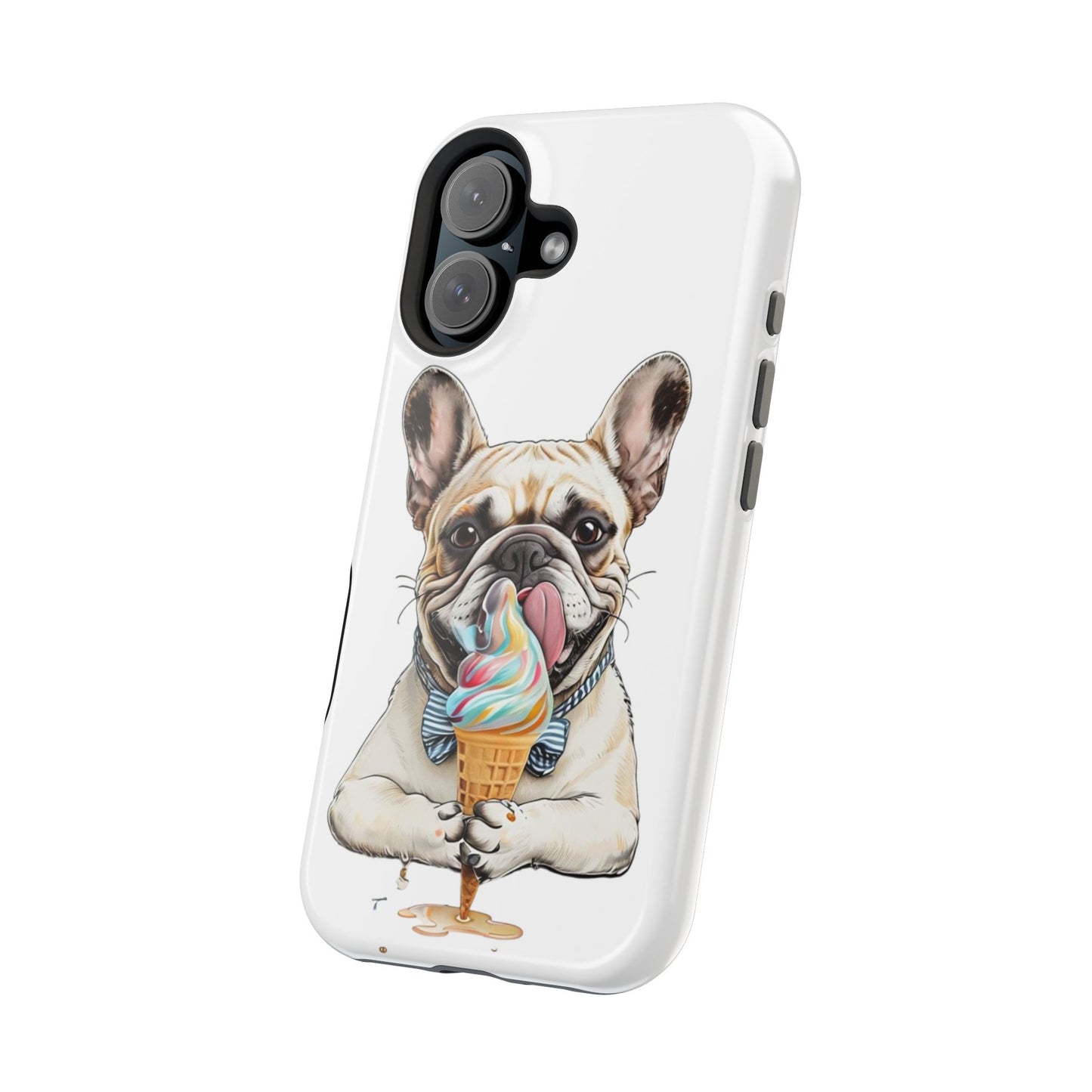 French Bulldog iPhone Case, Ice Cream Phone Case, Frenchie Mom Gift, Dog Phone Case, French Bulldog Lover Gift