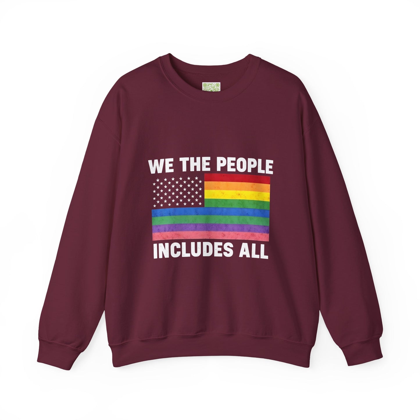 We the People Pride Includes All Crewneck, Inclusive Pride Sweatshirt, Pride 2025, Nonbinary Pride, Lesbian Shirt, LGBT Shirt, Pride Collection