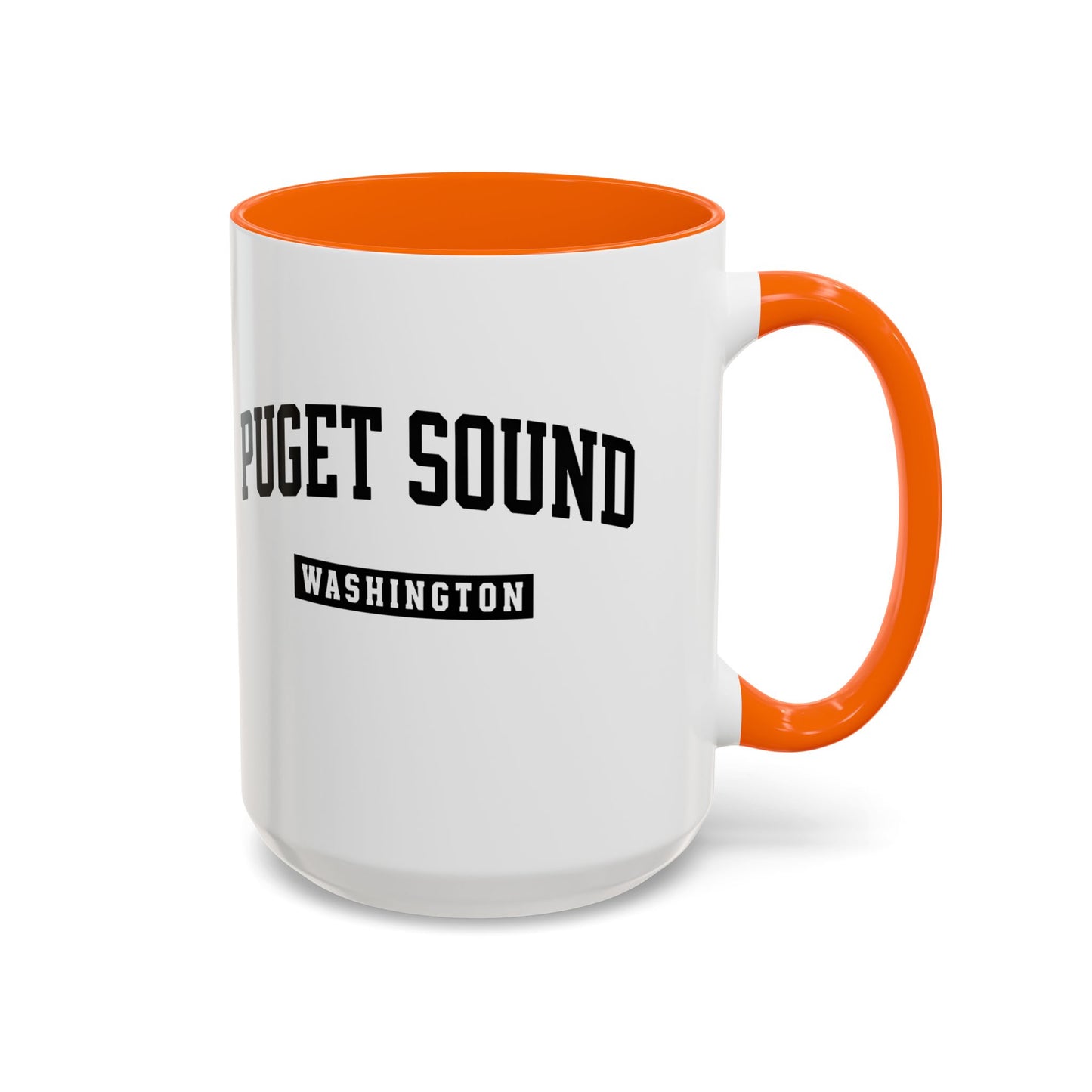 Puget Sound Washington Accent Coffee Mug, Tacoma, Puget Sound Gift, Puget Sound WA, Washington Souvenir, Puget Sound Mug