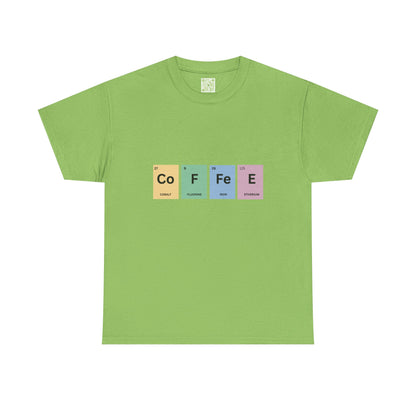Creative Coffee Science Shirt, Chemistry Elements Tee, Periodic Table Shirt, Gift for Chemist, Science Teacher