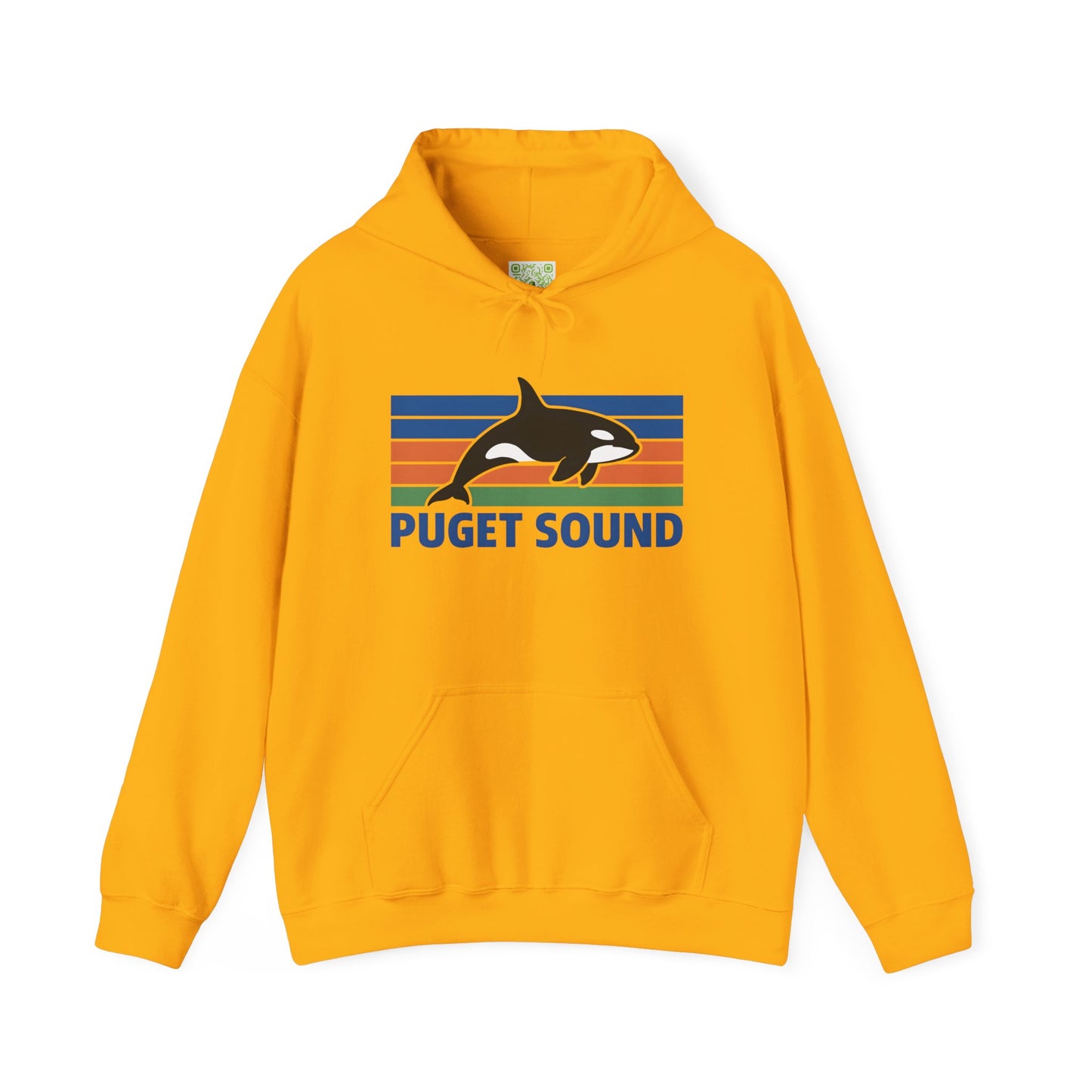 Vintage Puget Sound Orca Hoodie, Orca Shirts, Whale Sweatshirt, Respect The Locals, Whale Gifts, Whale Watching Shirt