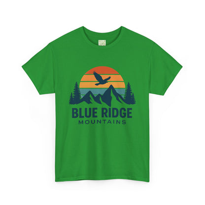 Blue Ridge Parkway Unisex Heavy Cotton Tee, Nature Lover Shirt, Blue Ridge Mountains, North Carolina Shirt, Camping Gift