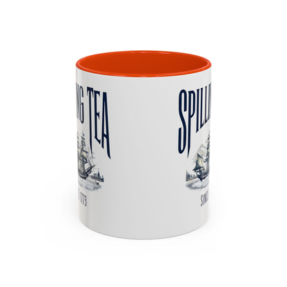 Spilling Tea Since 1773 Coffee Mug, Patriotic Coffee Mug, Funny Patriot Gift, American Freedom, Memorial Day