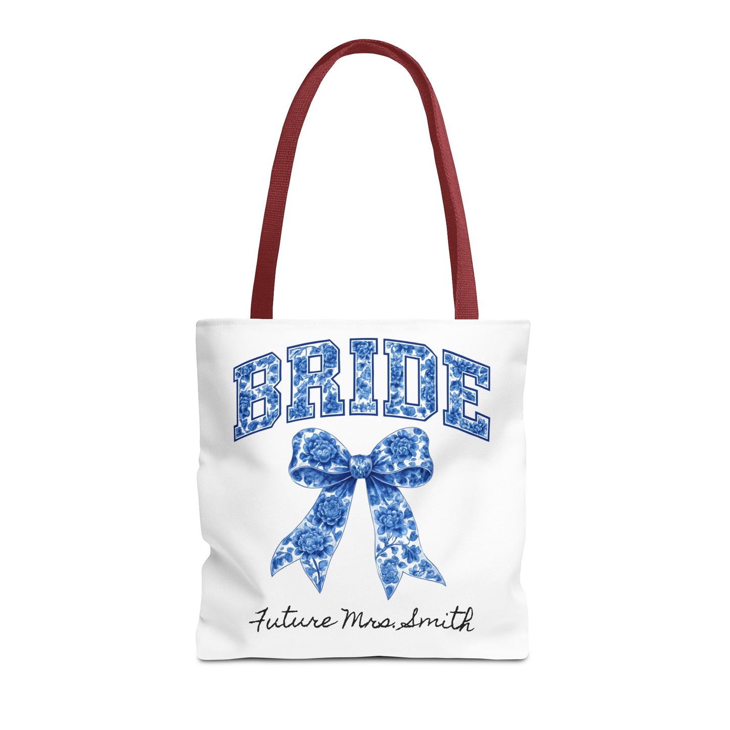 Bridal Tote Bag, Future Mrs. Smith Gift, Wedding Planning, Bride-to-Be Accessory, Personalized Bridal Shower Favor
