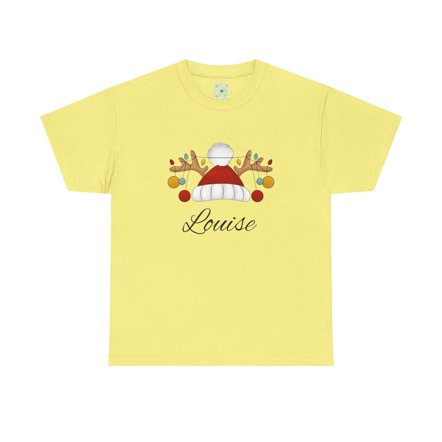 Santa Hat, Personalized Shirt, Reindeer Lights Christmas Shirt, Funny Holiday Tee, Matching Family Christmas Outfit, 2025 Gift
