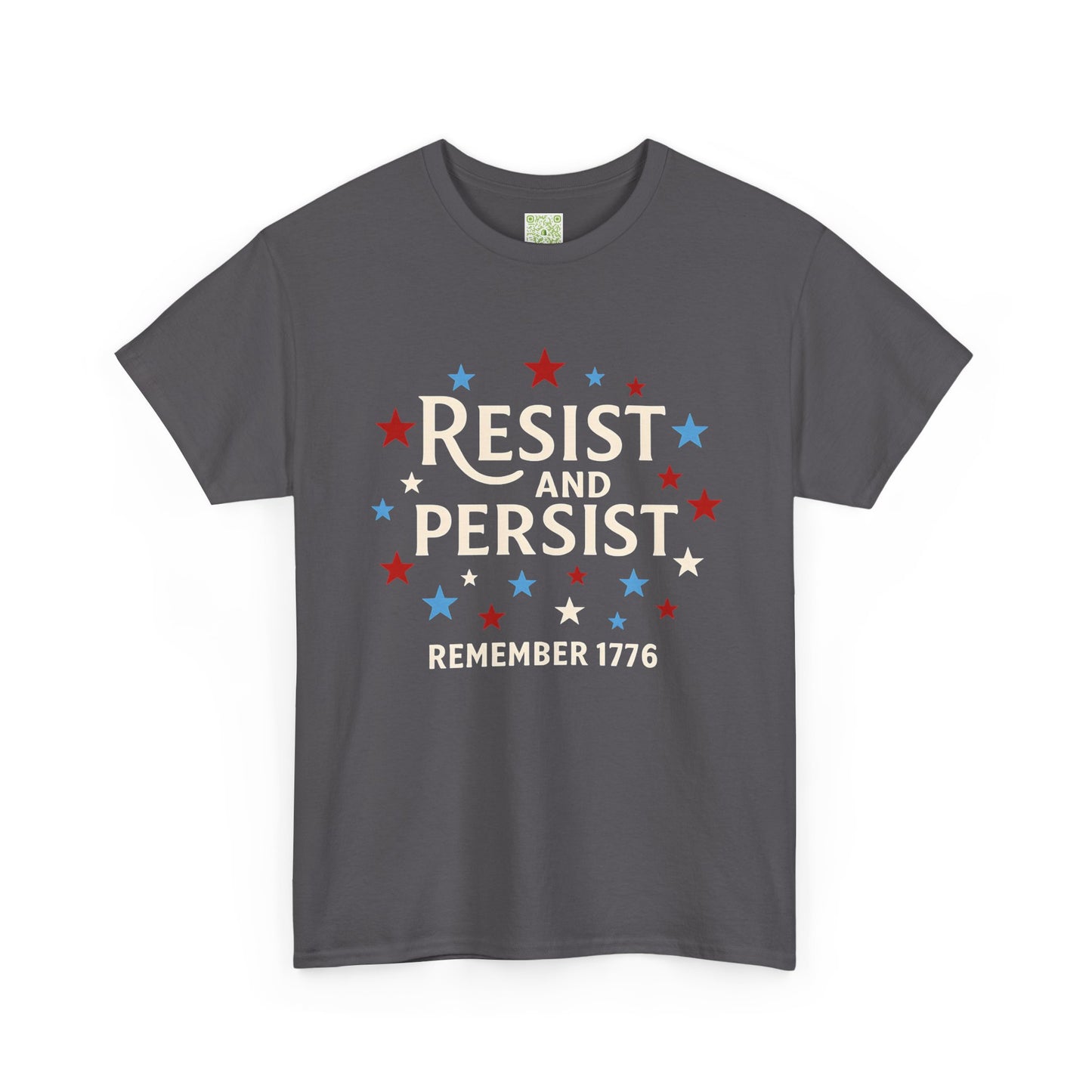 Resist and Persist Tee, Unisex Cotton, Fourth of July Shirt, Memorial Day Shirt, Patriotic Shirt, Freedom Shirt, USA Flag Tee