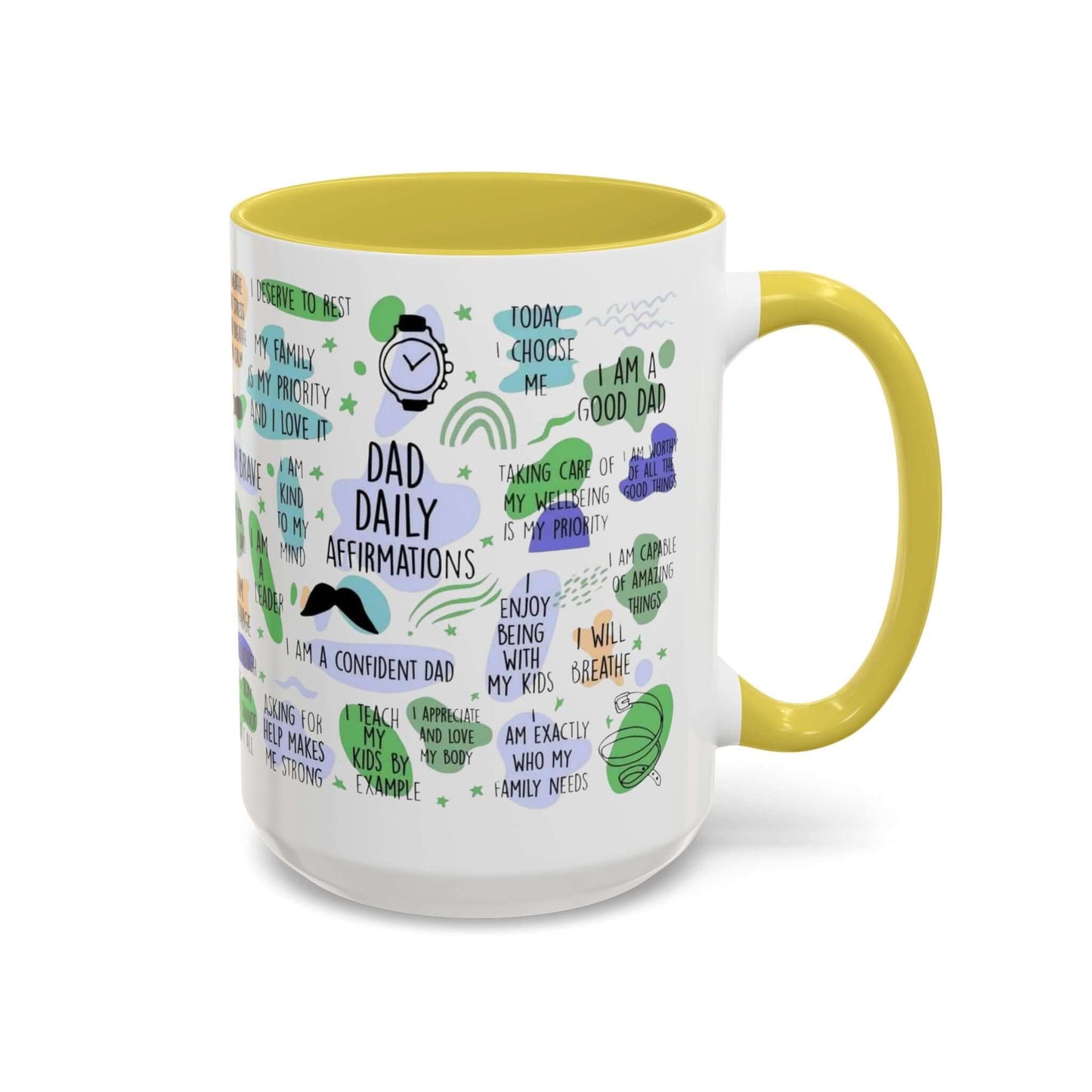 Dad Affirmations Multi Color Mug