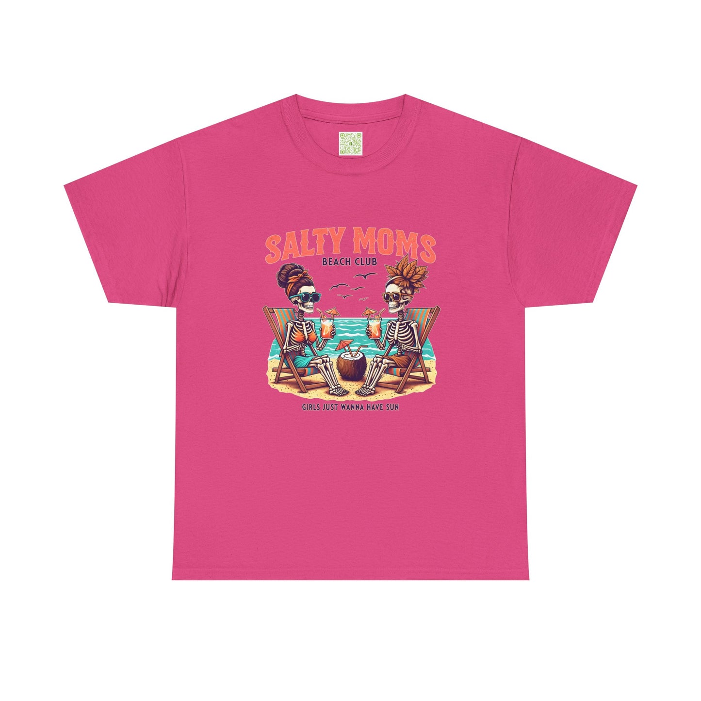 Salty Moms Beach Club Unisex Tee, Summer Fun Shirt, Beach Day Tee, Beachwear Gift, Mom Gift, Graphic Tee