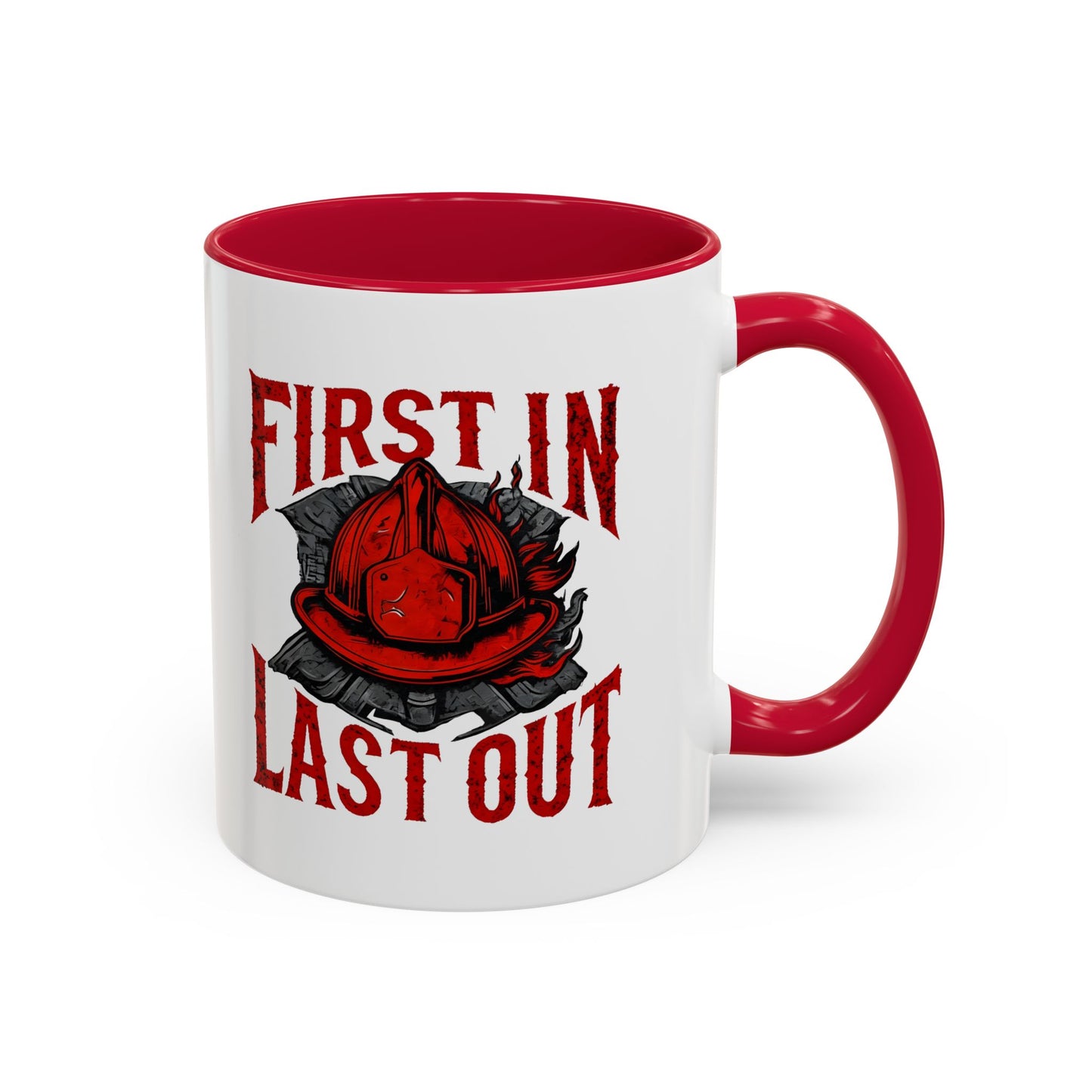 Firefighter First In Last Out Mug, Firefighter Gift, Firefighter Wife, Female Firefighter, Fireman, First Responder