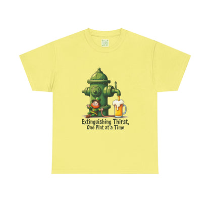 Funny Extinguishing Thirst Unisex Heavy Cotton Tee - Perfect for Pub Lovers, Beer Enthusiasts, Party Goers, Gift, Unisex