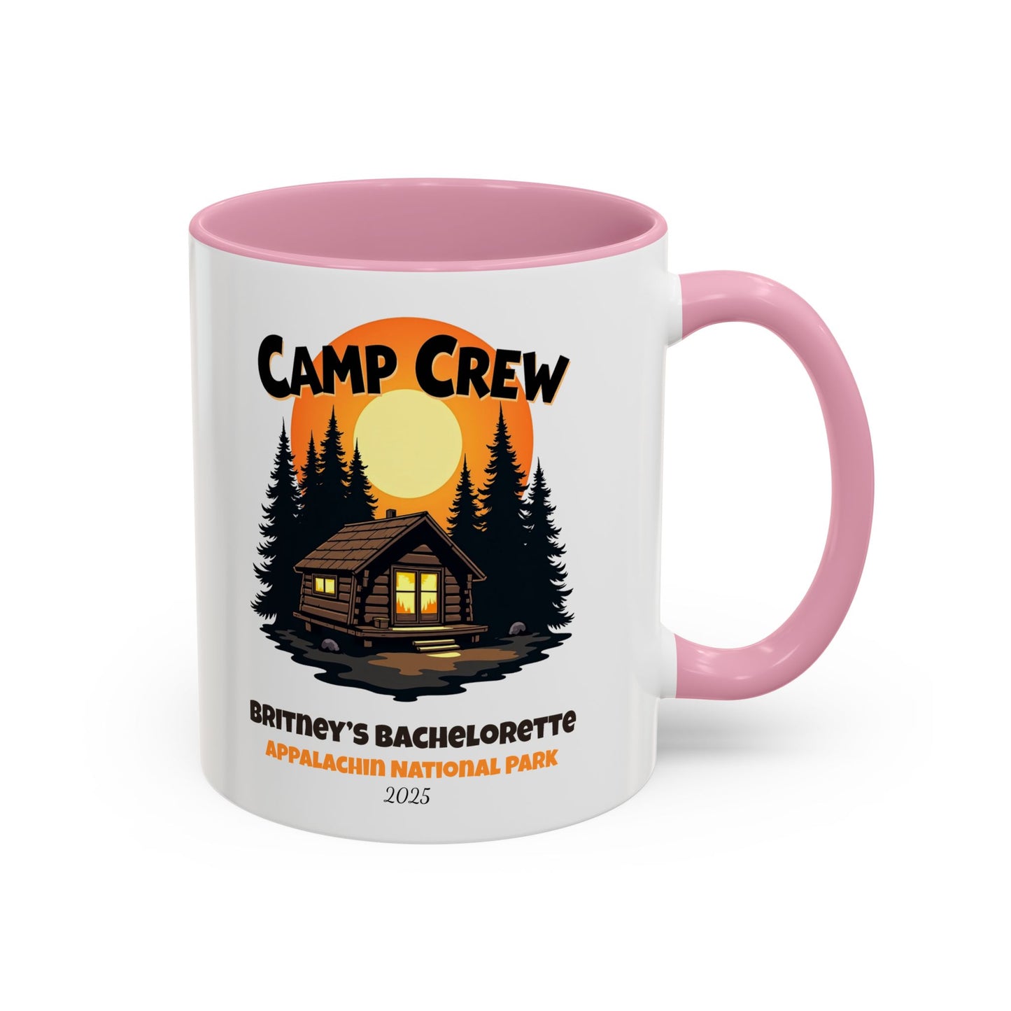 Camp Crew Accent Coffee Mug, Hen Party Favors, Camp Bachelorette, Bachelorette Cup, Girls Trip Gifts, Bride Tribe