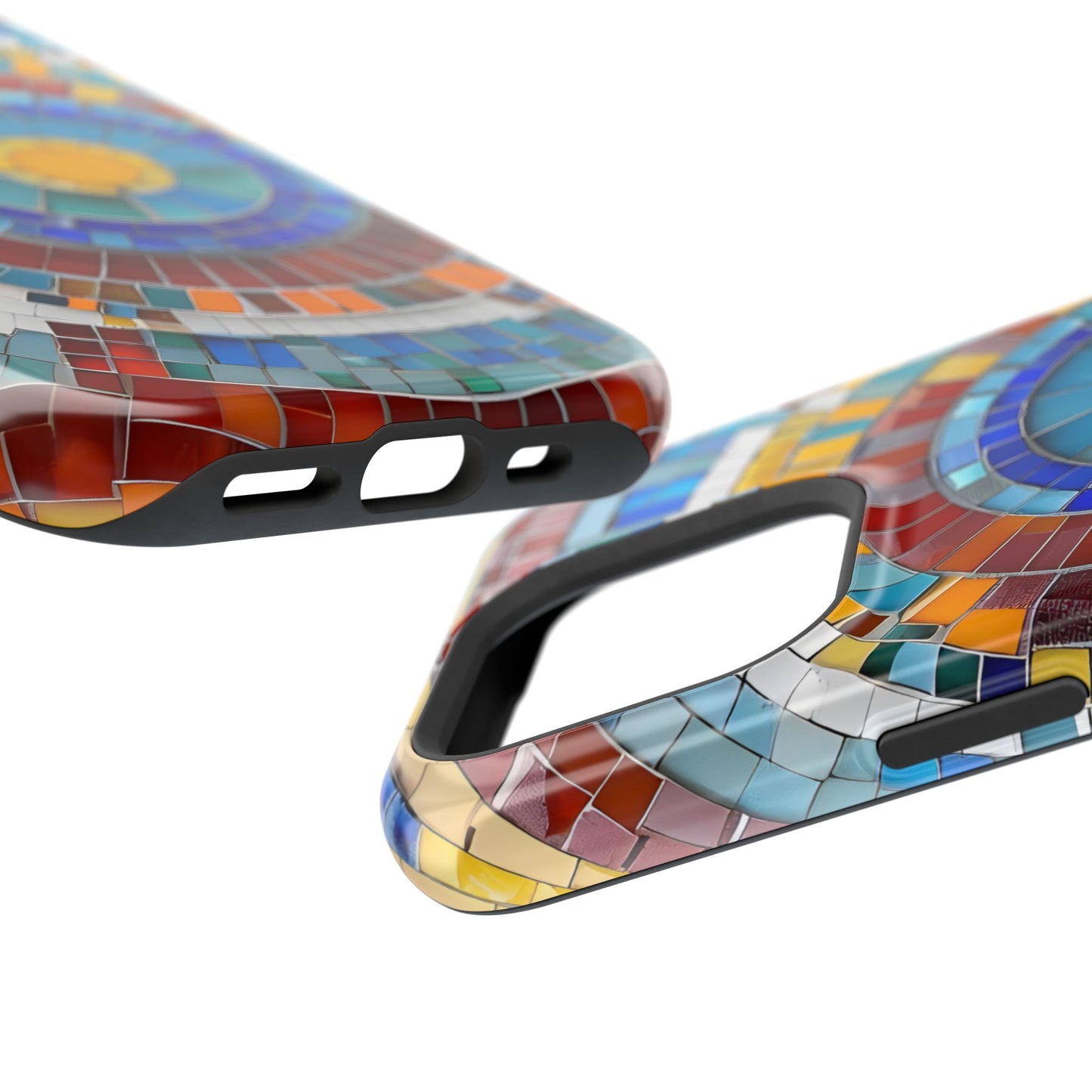 Vibrant Mosaic  iPhone Case - Colorful iPhone Cover, Unique Phone Accessory, MegSafe iPhone cover