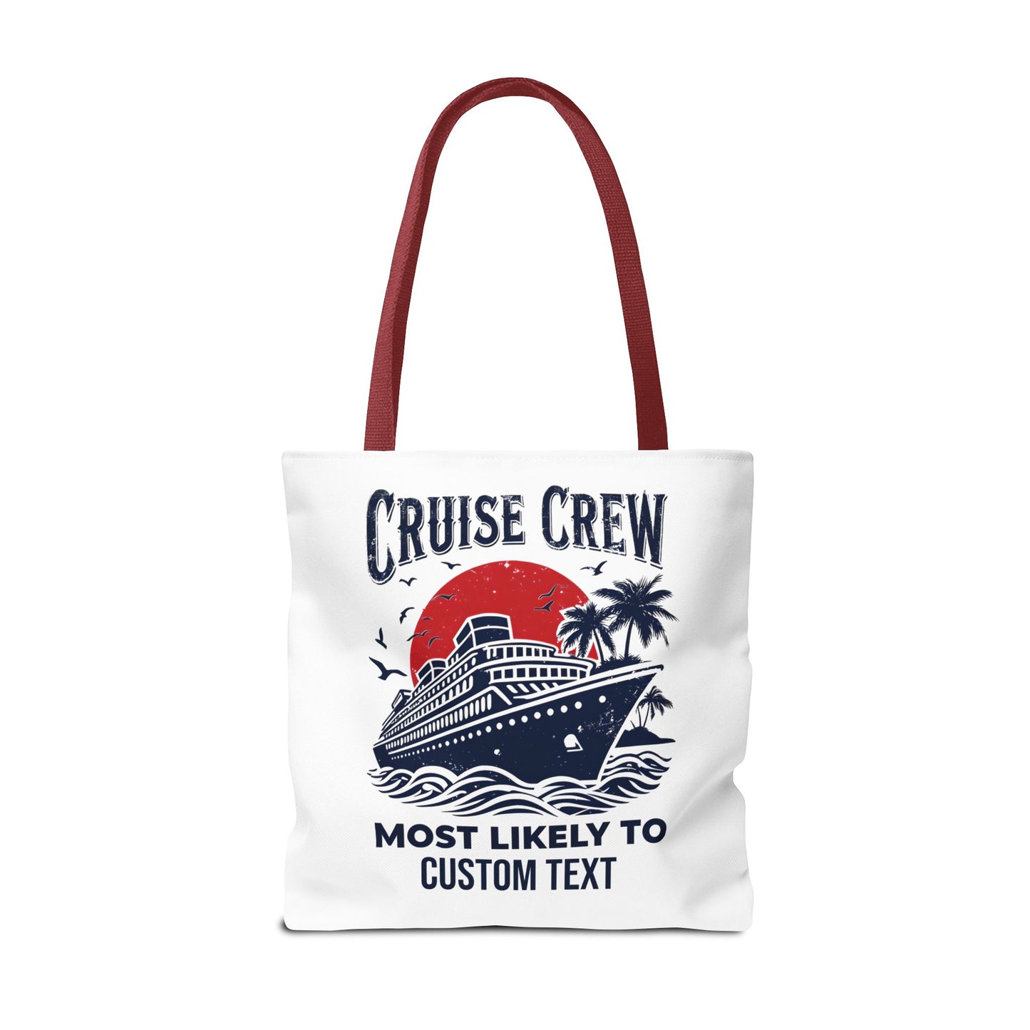 Cruise Crew Tote Bag, Most Likely To Design, Personalized Cruise Gift, Vacation Tote Bag, Family Cruise 2025, Friends Vacation