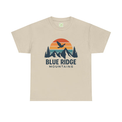 Blue Ridge Parkway Unisex Heavy Cotton Tee, Nature Lover Shirt, Blue Ridge Mountains, North Carolina Shirt, Camping Gift