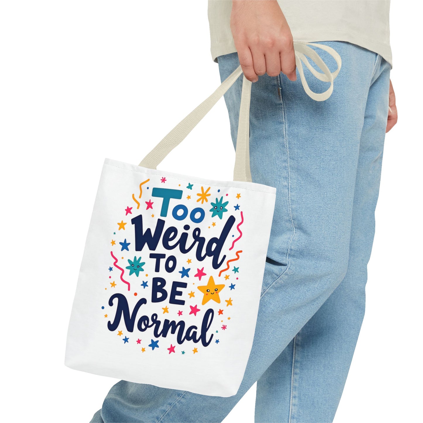 Enneagram Type 4 Tote Bag, To Weird to Be Normal, Personality Test, Enneagram Four, Self Growth Accessories