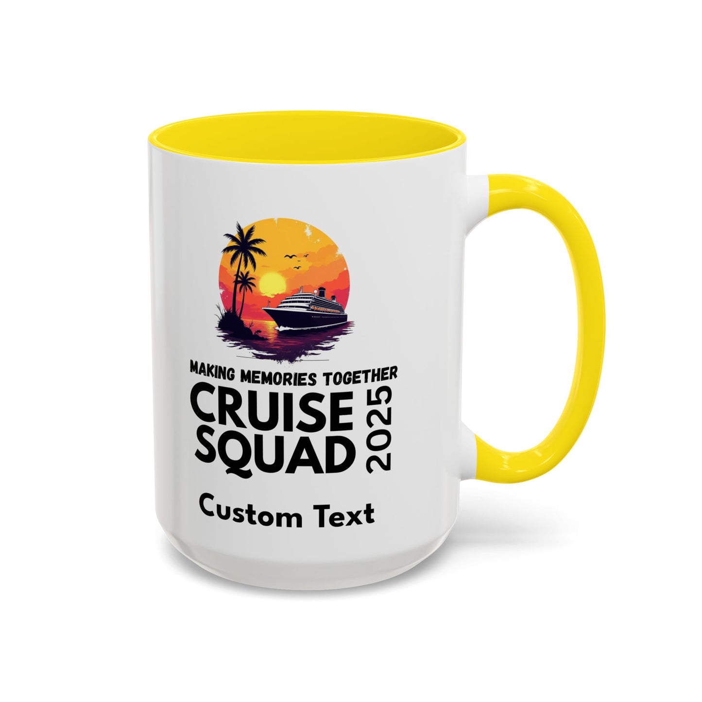 Personalized Cruise Squad Mug, Cruise Party Mug, Group Cruise Mug, Cruise 2025 Mug, Matching Cruise Mug, Family Travel Mug