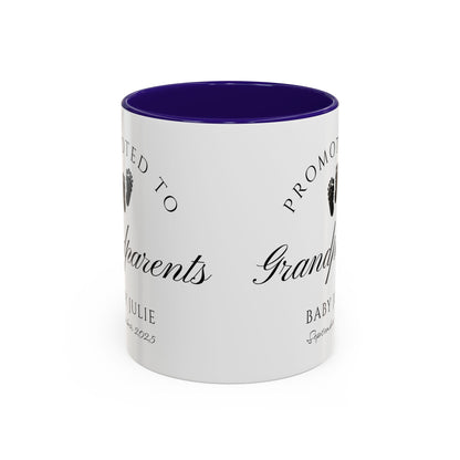 Promoted to Grandparents Mug, Pregnancy Announcement Coffee Cup, Baby Reveal Gift, New Grandparent Mug, Personalized Baby Announcement