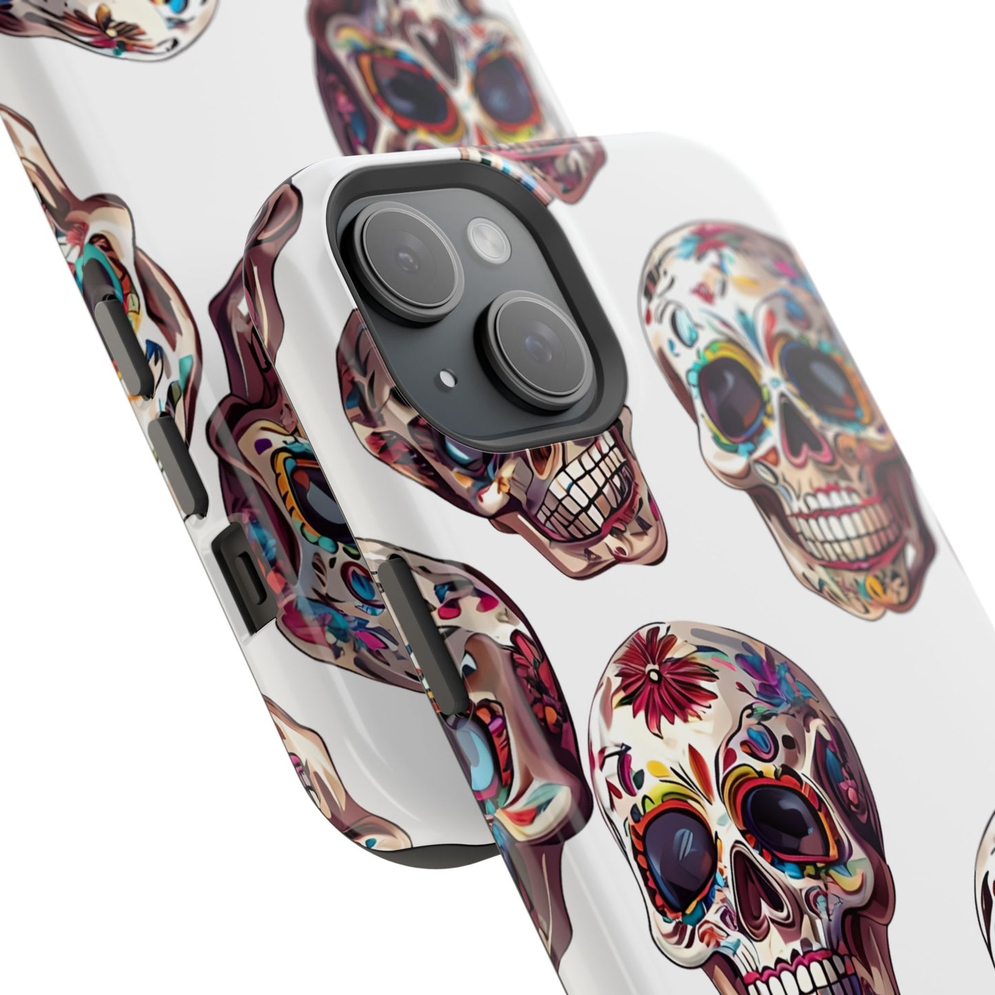 Sugar Skull Phone Case, Dia De Los Muertos, Day Of The Dead, Mexican Tradition, Sugar Skull Art, Wireless Charger