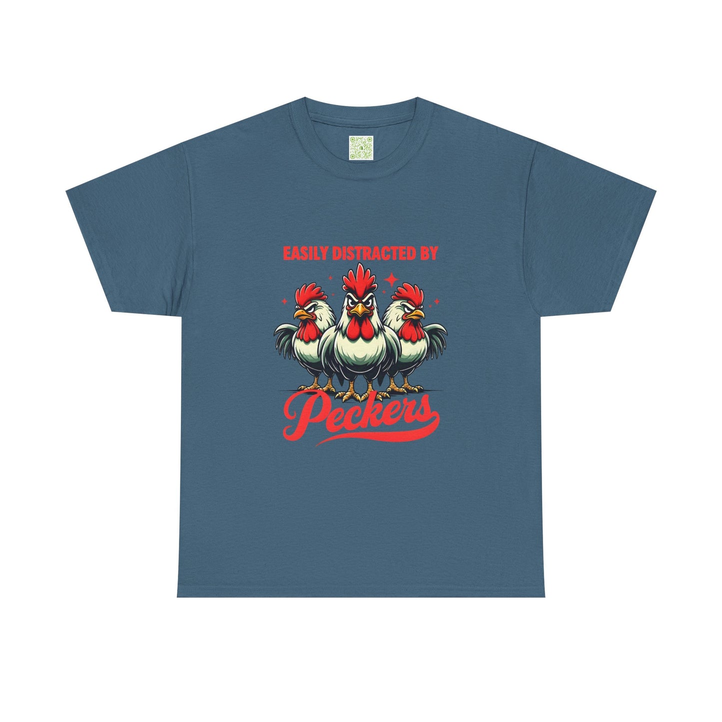 Easily Distracted By Peckers T-Shirt  | Naughty Tee Vibes & Dirty Joke Fun